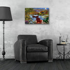 Lake Life by Bigelow Illustrations - 24x16 acrylic wall art in a room