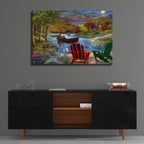 Lake Life by Bigelow Illustrations - 36x24 acrylic wall art in a room