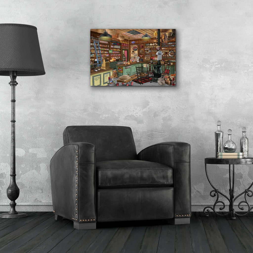 Everything You Need by Bigelow Illustrations - 24x16 acrylic wall art in a room