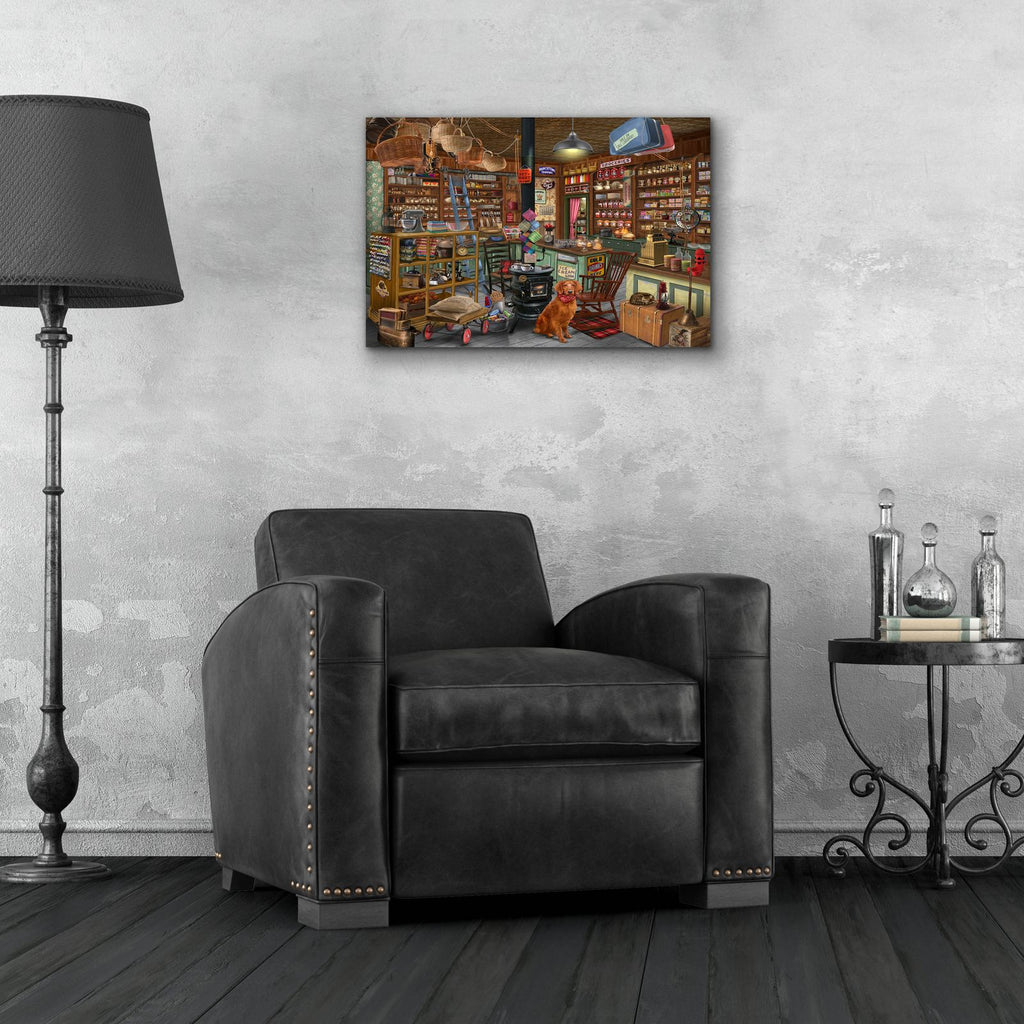 General Merchandise by Bigelow Illustrations - 24x16 acrylic wall art in a room
