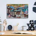 Fins, Fur And Feathers by Bigelow Illustrations - 16x12 acrylic wall art in a room