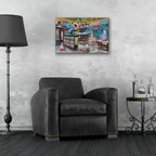 Fins, Fur And Feathers by Bigelow Illustrations - 24x16 acrylic wall art in a room