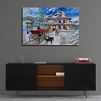The Carriage Awaits by Bigelow Illustrations - 36x24 acrylic wall art in a room