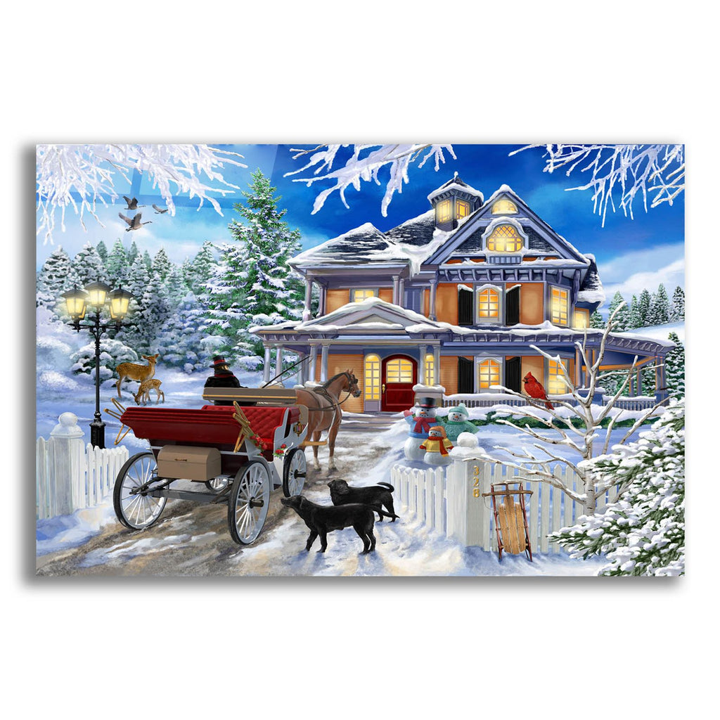 The Carriage Awaits by Bigelow Illustrations acrylic glass wall art