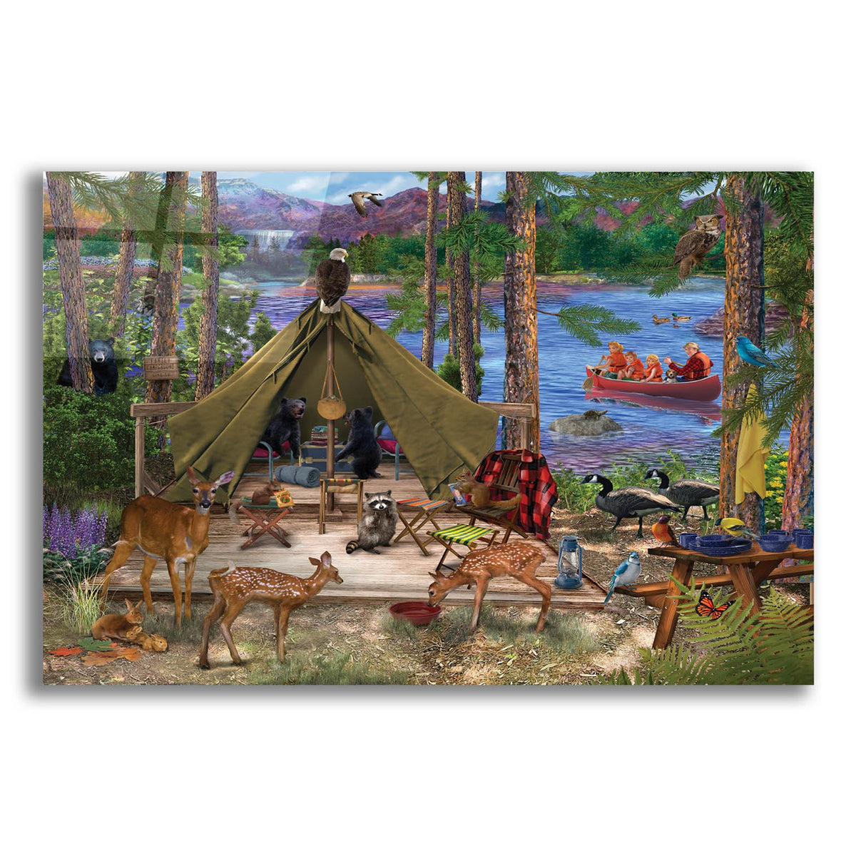 Friends And Family by Bigelow Illustrations acrylic glass wall art