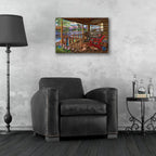 Porch Life by Bigelow Illustrations - 24x16 acrylic wall art in a room