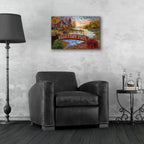 Autumn Evening by Bigelow Illustrations - 24x16 acrylic wall art in a room