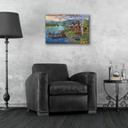 Peaceful Summer by Bigelow Illustrations - 24x16 acrylic wall art in a room