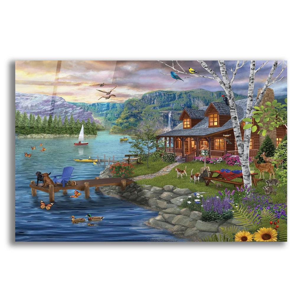 Peaceful Summer by Bigelow Illustrations acrylic glass wall art