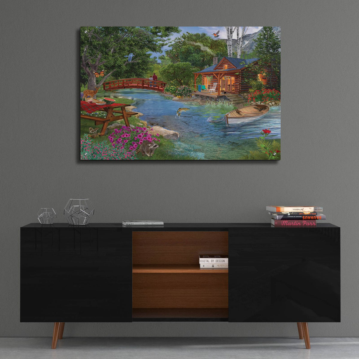 Simple Pleasures by Bigelow Illustrations - 36x24 acrylic wall art in a room
