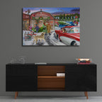Tree Farm by Bigelow Illustrations - 36x24 acrylic wall art in a room