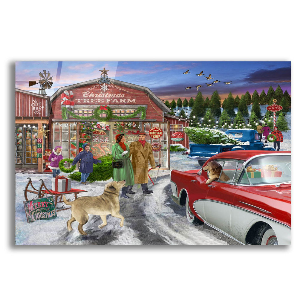 Tree Farm by Bigelow Illustrations acrylic glass wall art