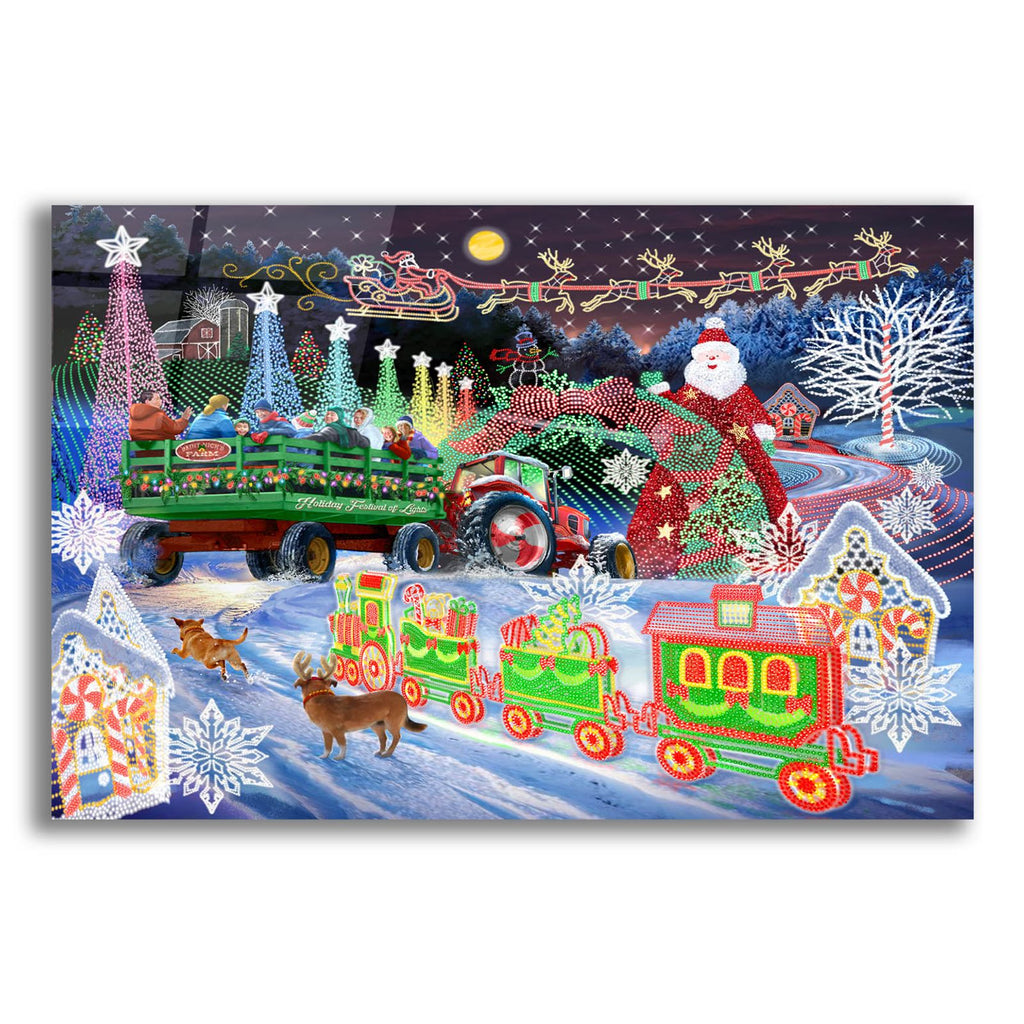 Hayride Festival by Bigelow Illustrations acrylic glass wall art