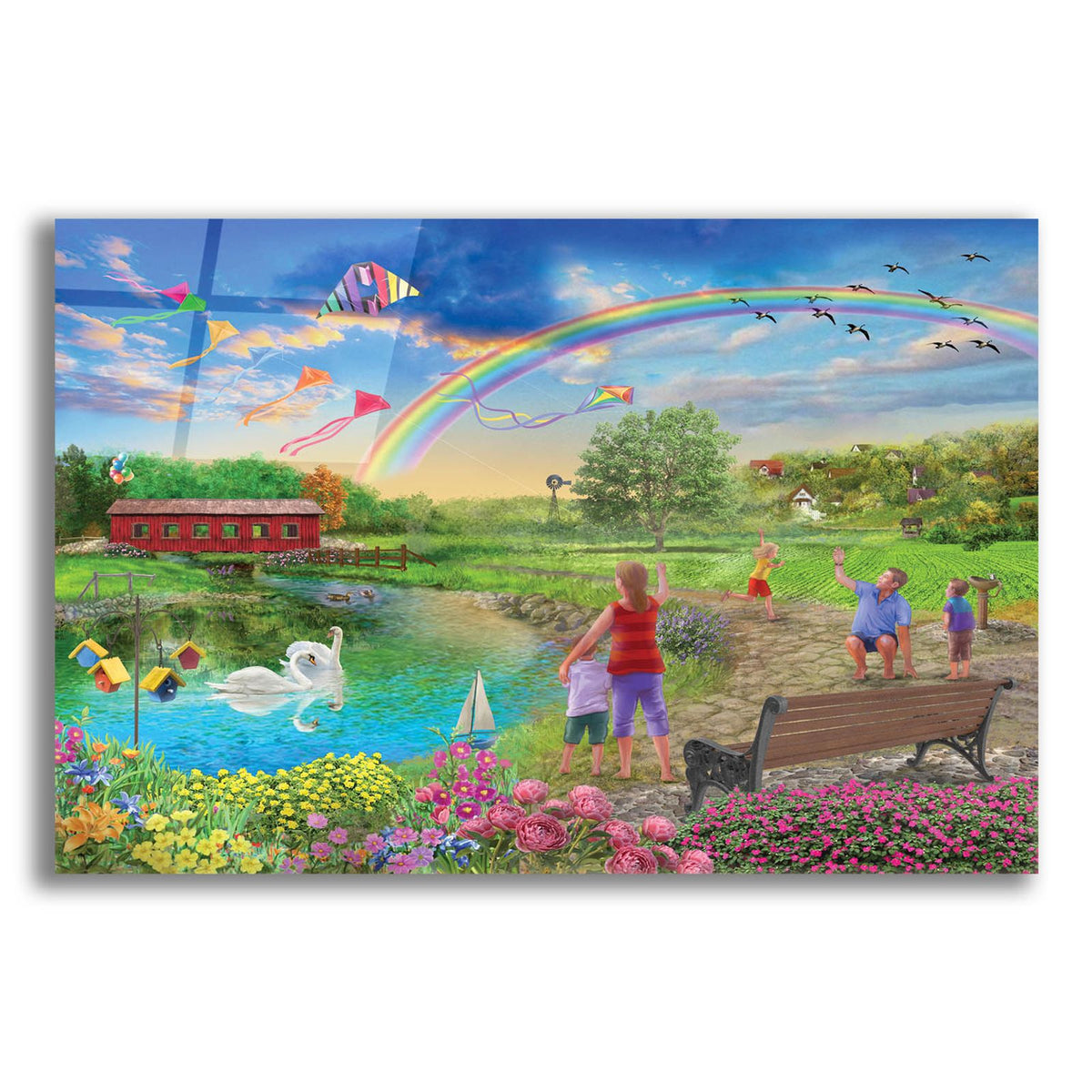 Colorful Skies by Bigelow Illustrations acrylic glass wall art