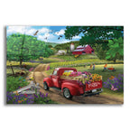 Country Road (Flower Truck) by Bigelow Illustrations acrylic glass wall art