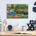 Good Times At The River by Bigelow Illustrations - 16x12 acrylic wall art in a room