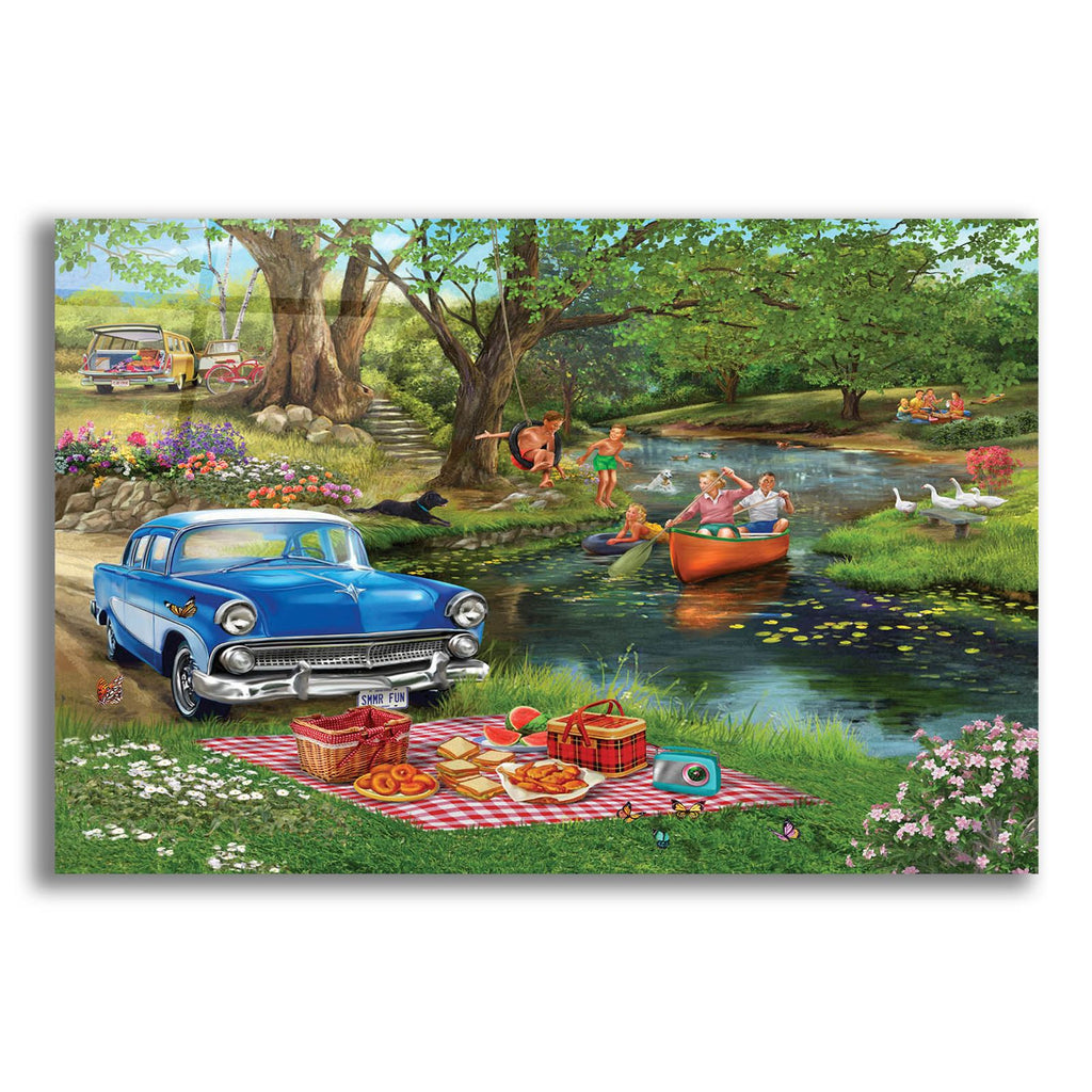 Good Times At The River by Bigelow Illustrations acrylic glass wall art