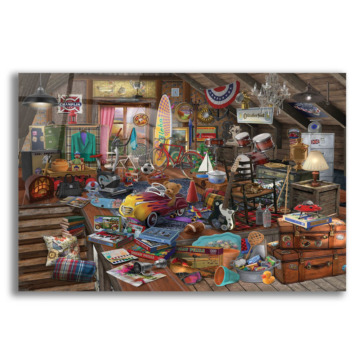 Stowed Away by Bigelow Illustrations acrylic glass wall art