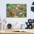 Big Adventure Zoo by Bigelow Illustrations - 16x12 acrylic wall art in a room