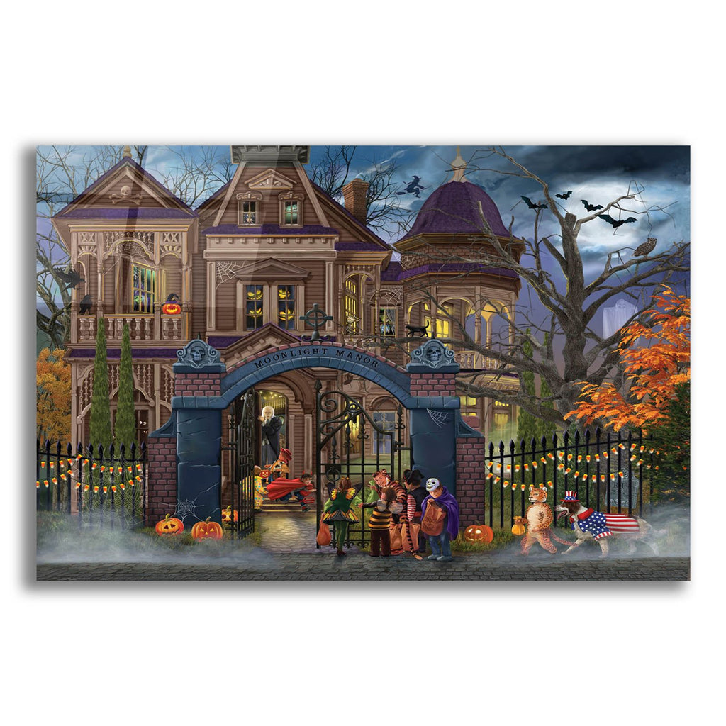 Moonlight Manor by Bigelow Illustrations acrylic glass wall art
