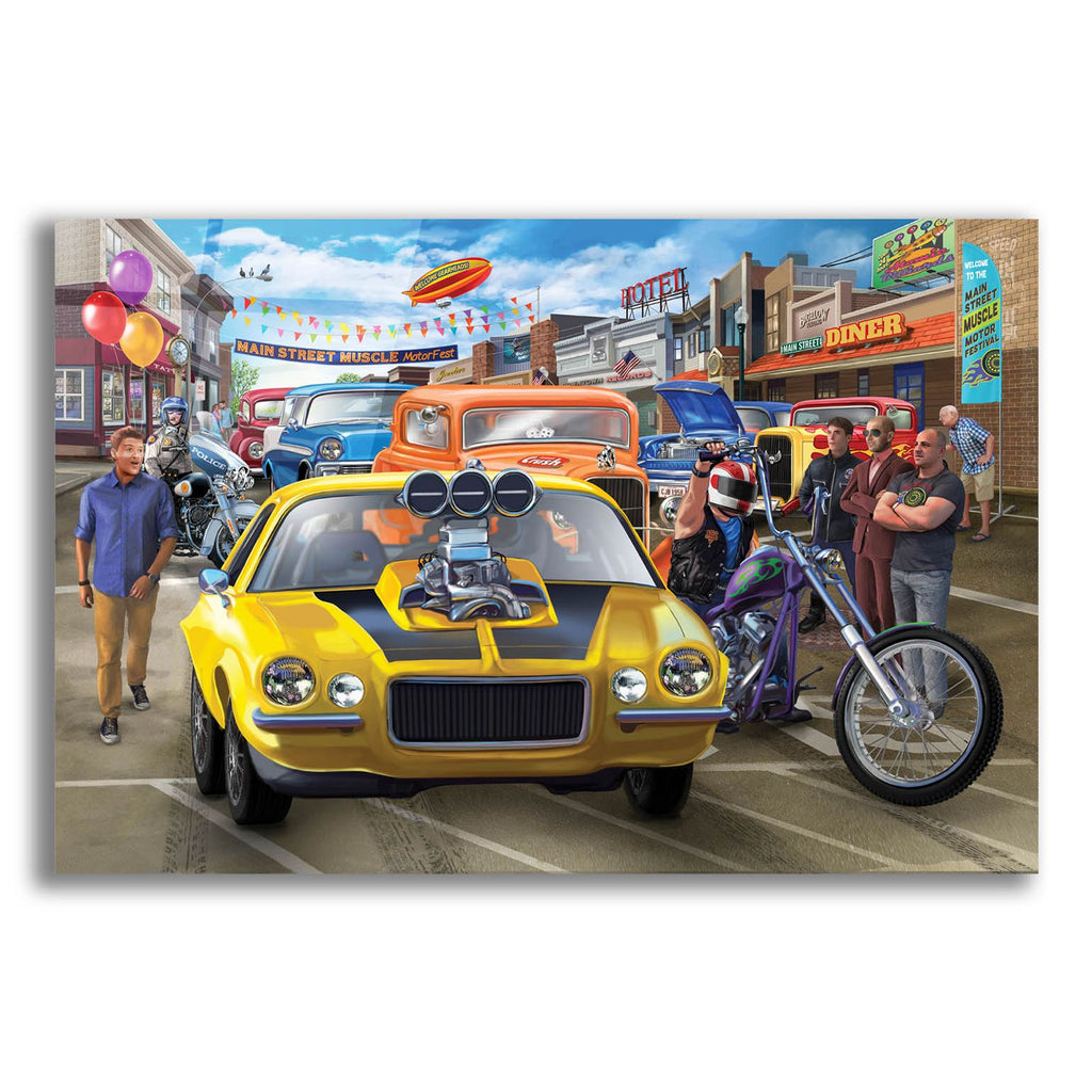 Main Street Muscle by Bigelow Illustrations acrylic glass wall art