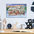 Christmas Call To Dinner by Bigelow Illustrations - 16x12 acrylic wall art in a room