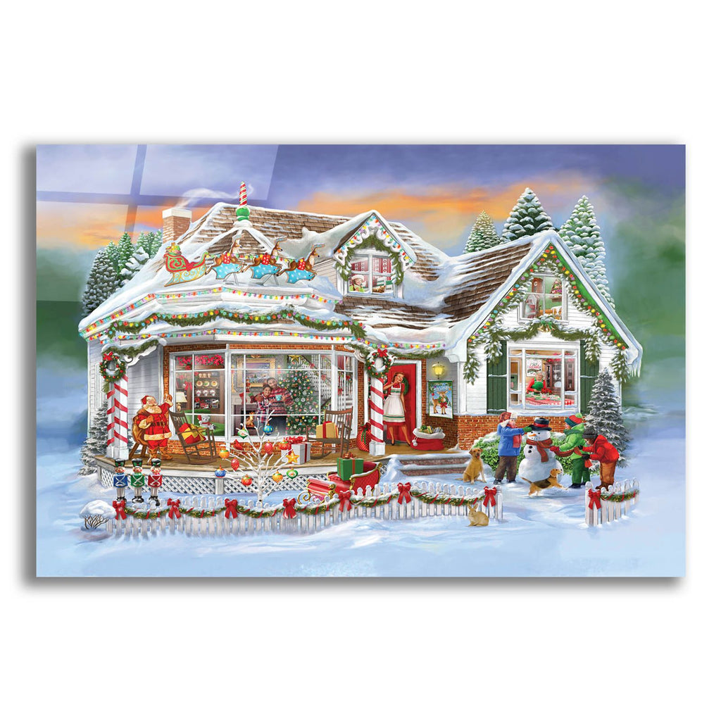 Christmas Call To Dinner by Bigelow Illustrations acrylic glass wall art