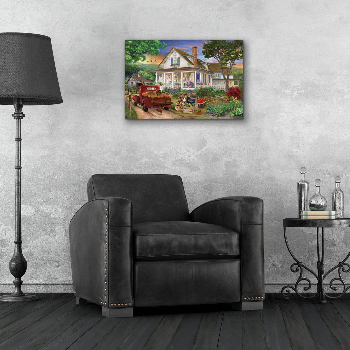 Our Country Home by Bigelow Illustrations - 24x16 acrylic wall art in a room