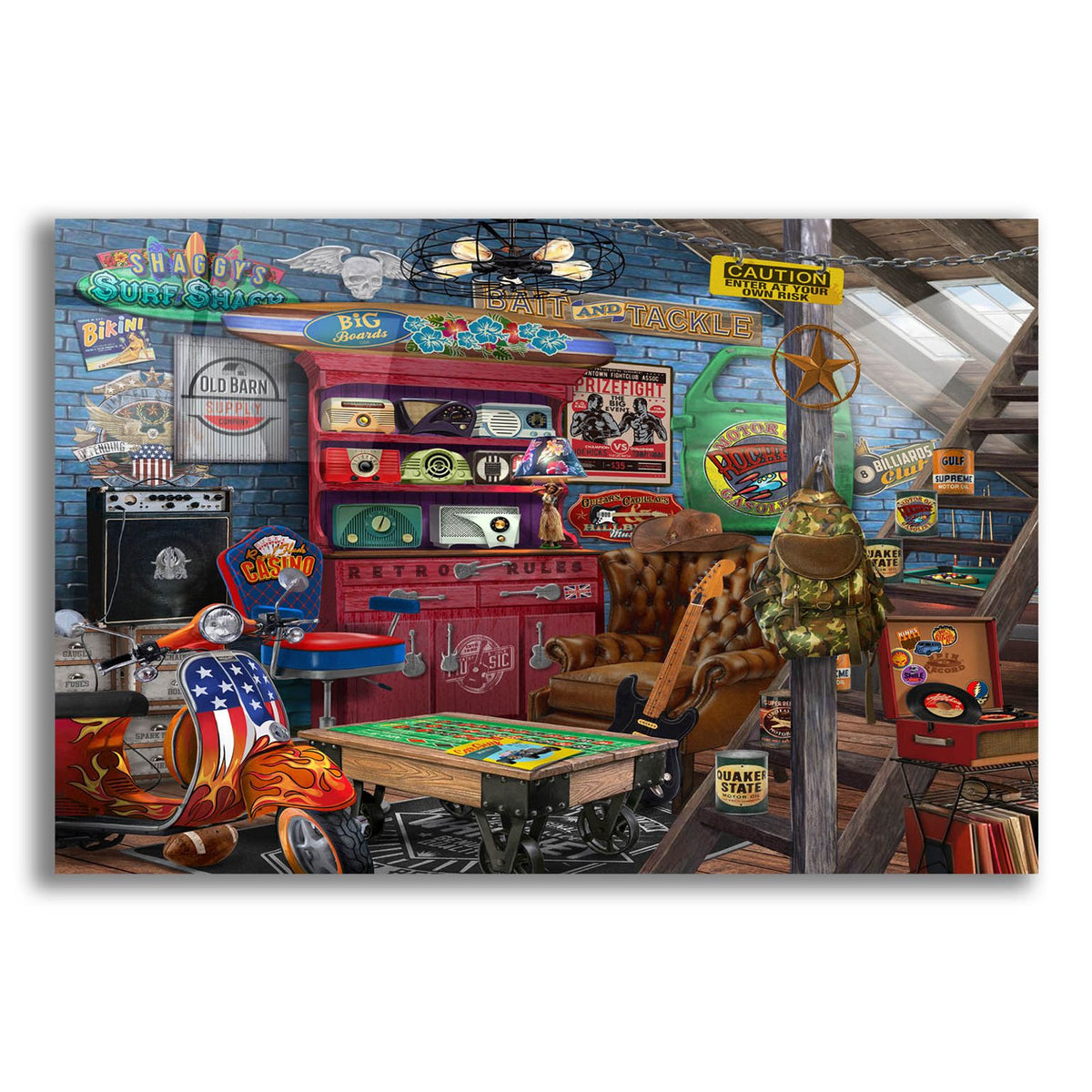 Cool Stuff by Bigelow Illustrations acrylic glass wall art