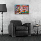 Toy Store Wishing by Bigelow Illustrations - 24x16 acrylic wall art in a room