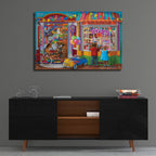 Toy Store Wishing by Bigelow Illustrations - 36x24 acrylic wall art in a room