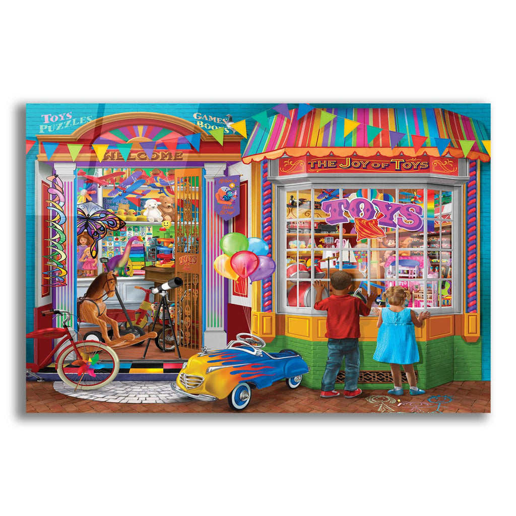 Toy Store Wishing by Bigelow Illustrations acrylic glass wall art