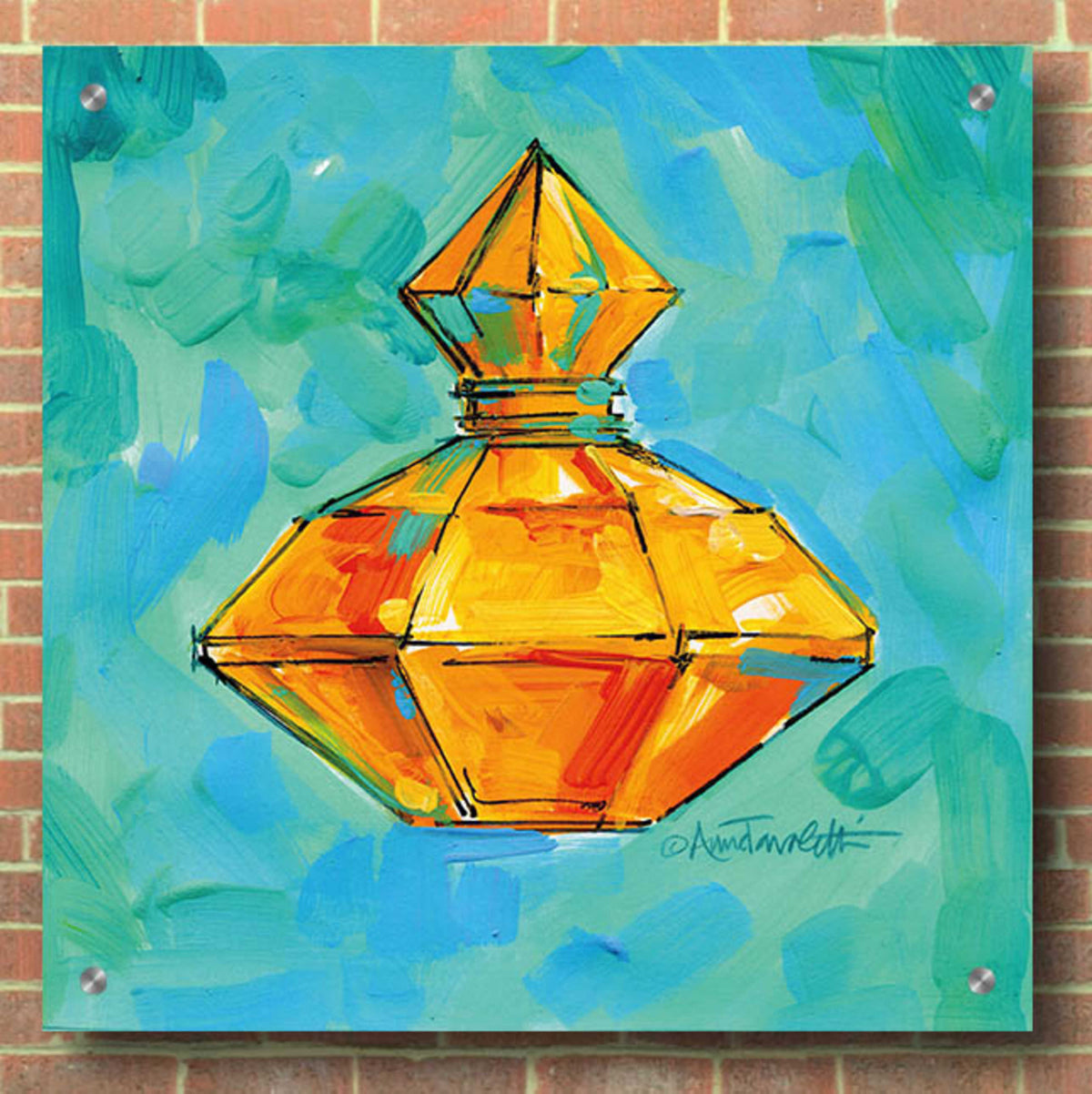 Perfume VI by Anne Tavoletti - 36x36 acrylic wall art in a room