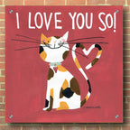 Happy Cats I Love You So by Anne Tavoletti - 36x36 acrylic wall art in a room