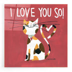 Happy Cats I Love You So by Anne Tavoletti acrylic glass wall art