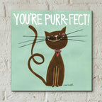 Happy Cats Youre Purr by Anne Tavoletti - 12x12 acrylic wall art in a room