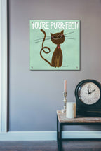 Happy Cats Youre Purr by Anne Tavoletti - 24x24 acrylic wall art in a room