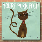 Happy Cats Youre Purr by Anne Tavoletti - 36x36 acrylic wall art in a room