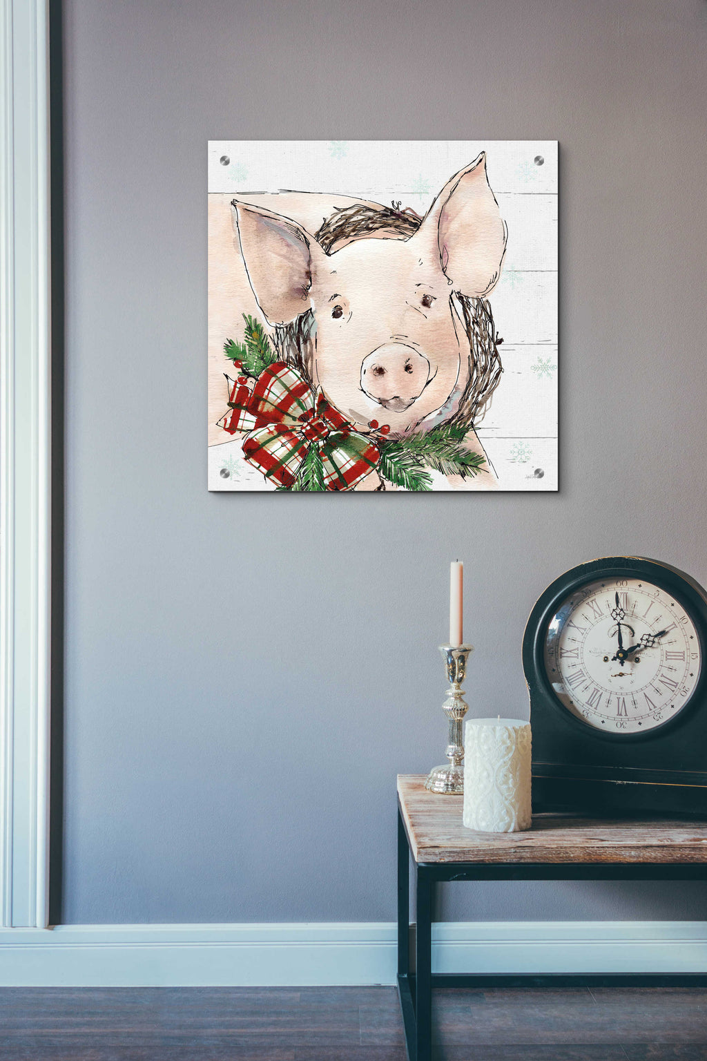 Holiday on the Farm VII by Anne Tavoletti - 24x24 acrylic wall art in a room