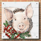 Holiday on the Farm VII by Anne Tavoletti - 36x36 acrylic wall art in a room