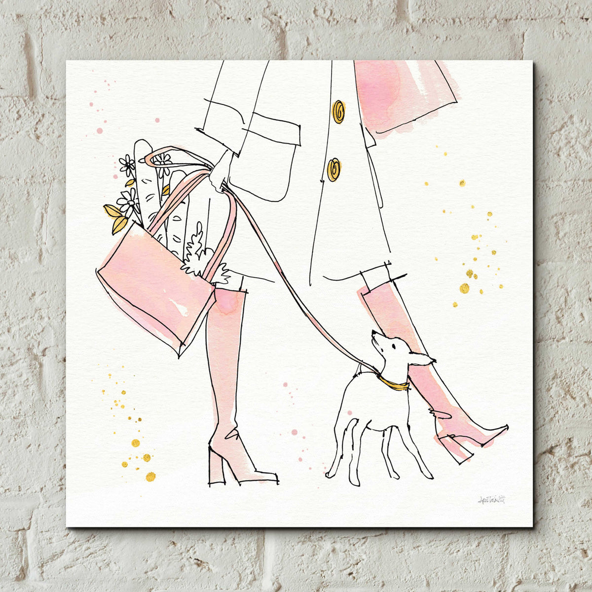 Fashion Feet I by Anne Tavoletti - 12x12 acrylic wall art in a room