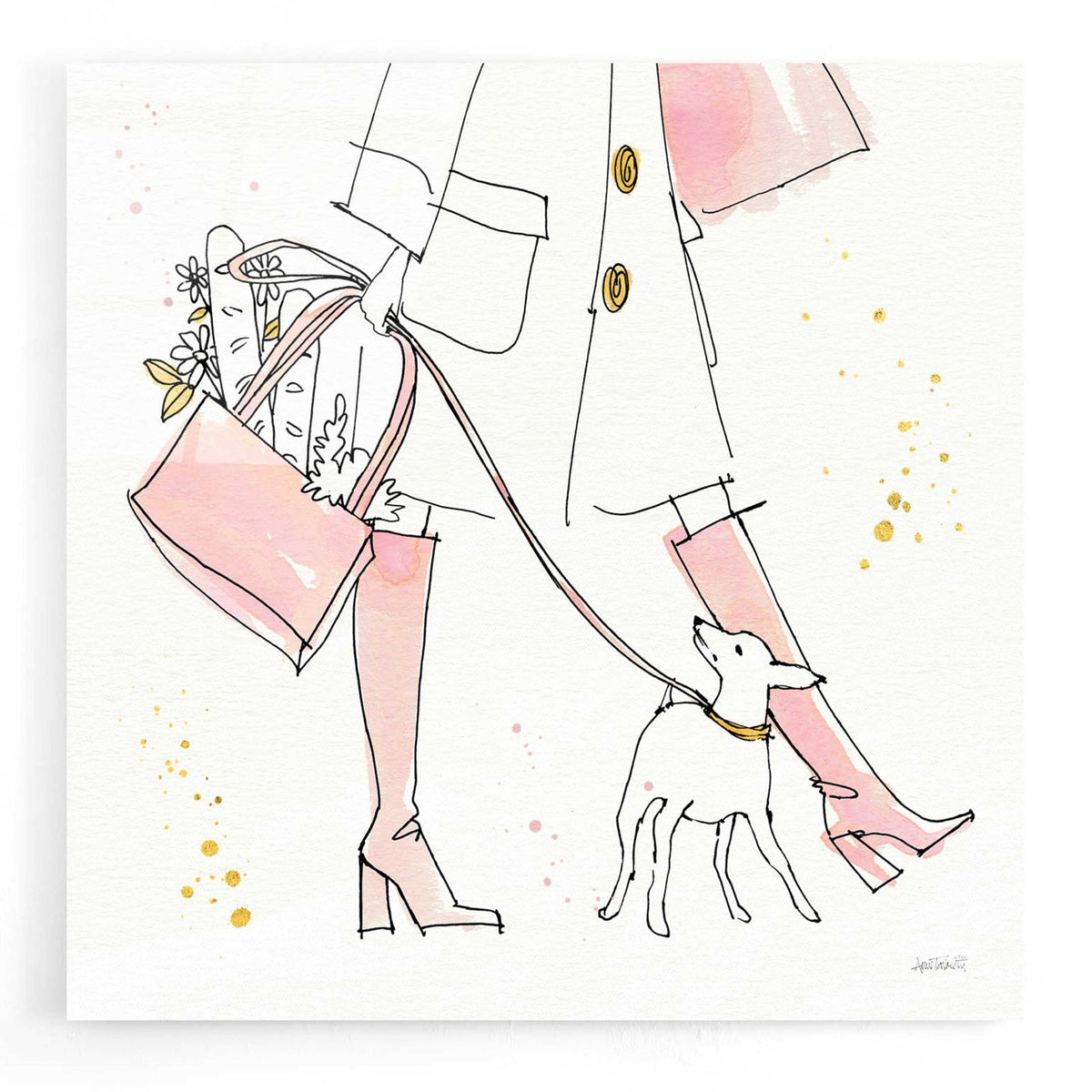 Fashion Feet I by Anne Tavoletti acrylic glass wall art