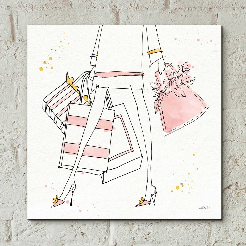 Fashion Feet II by Anne Tavoletti - 12x12 acrylic wall art in a room