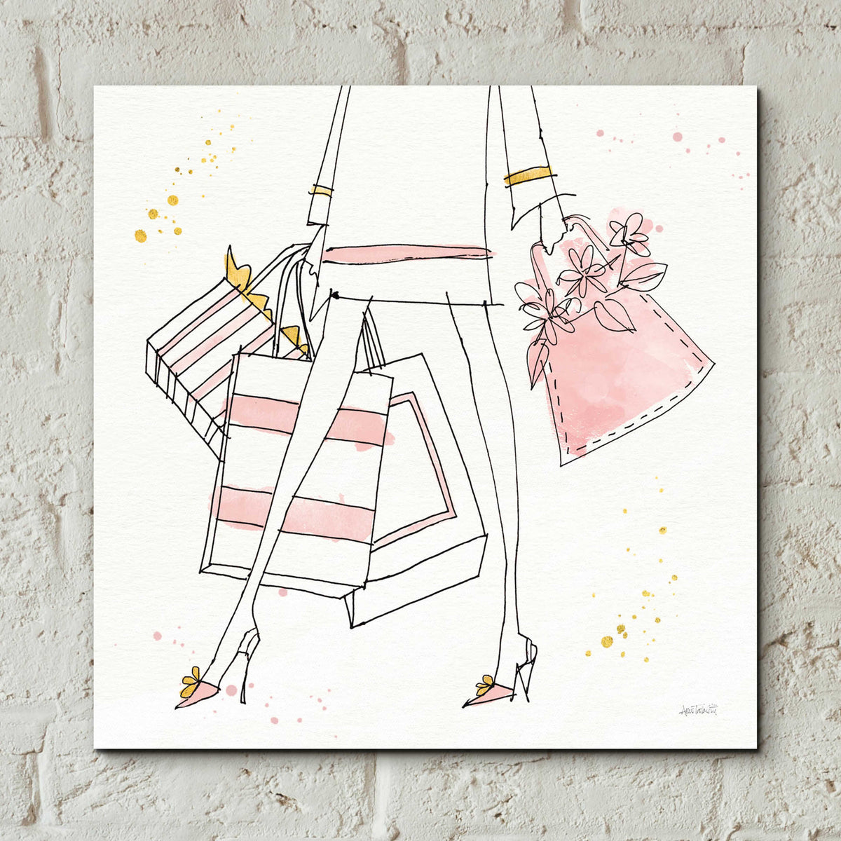Fashion Feet II by Anne Tavoletti - 12x12 acrylic wall art in a room