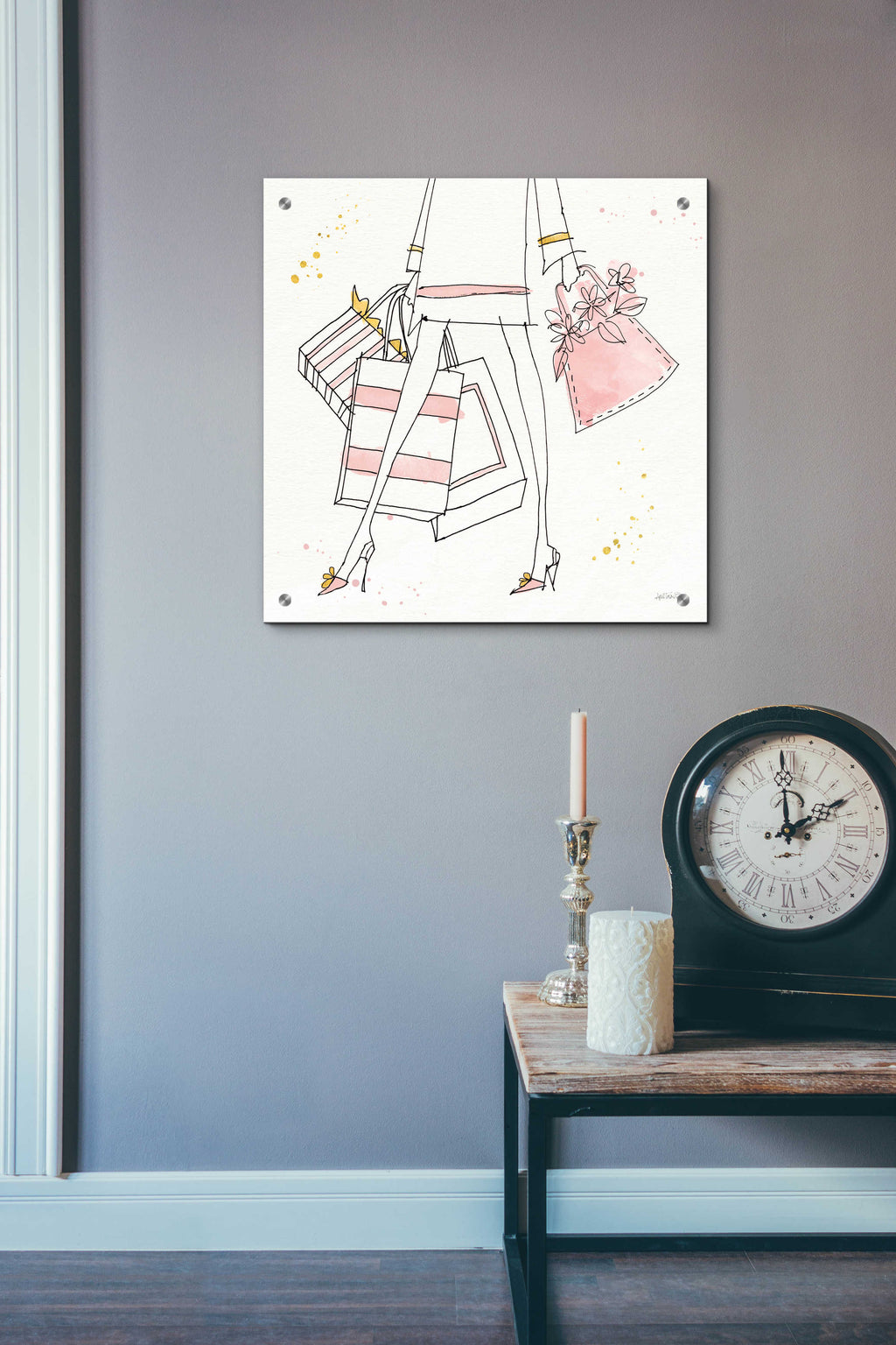 Fashion Feet II by Anne Tavoletti - 24x24 acrylic wall art in a room