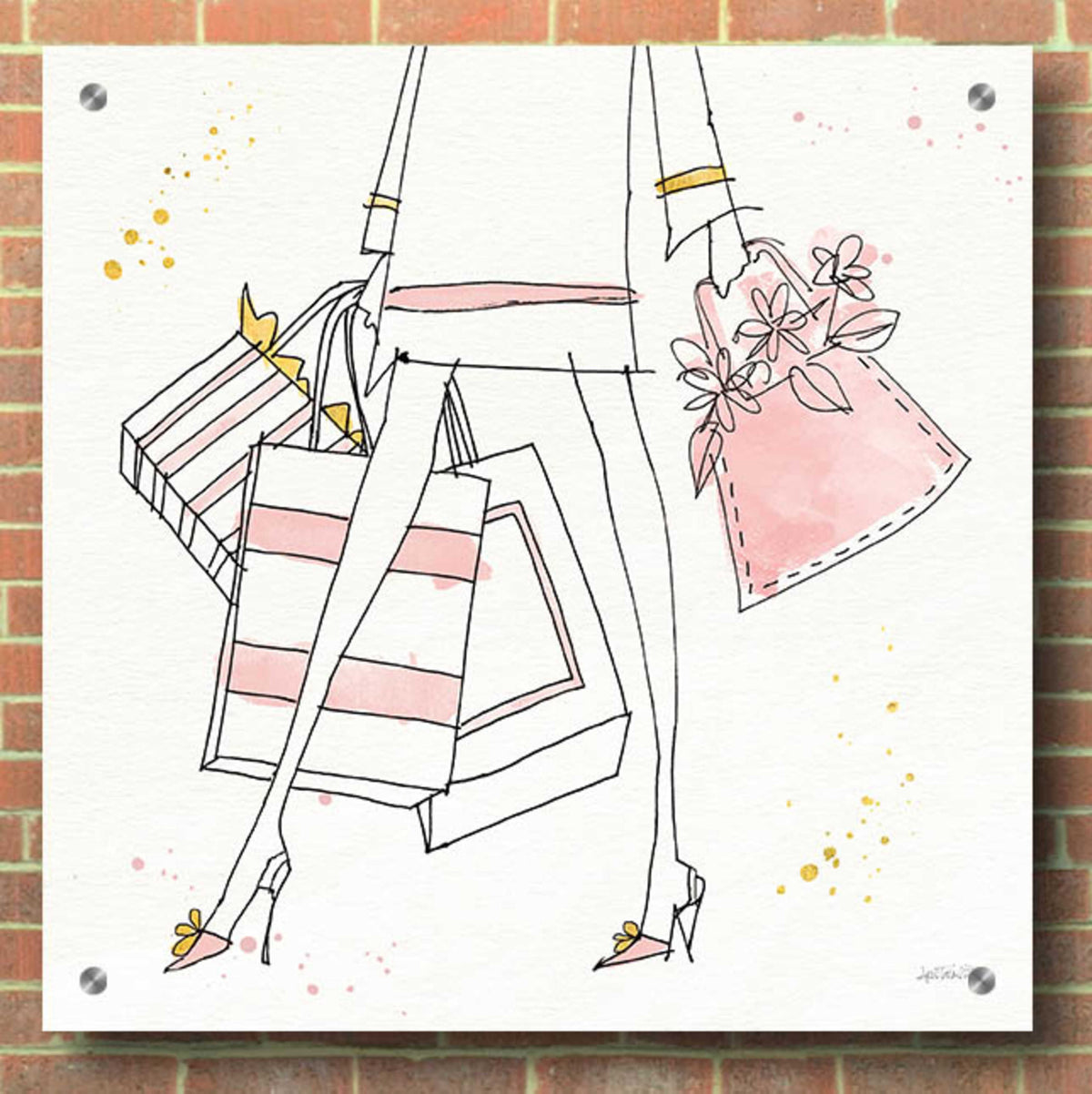 Fashion Feet II by Anne Tavoletti - 36x36 acrylic wall art in a room