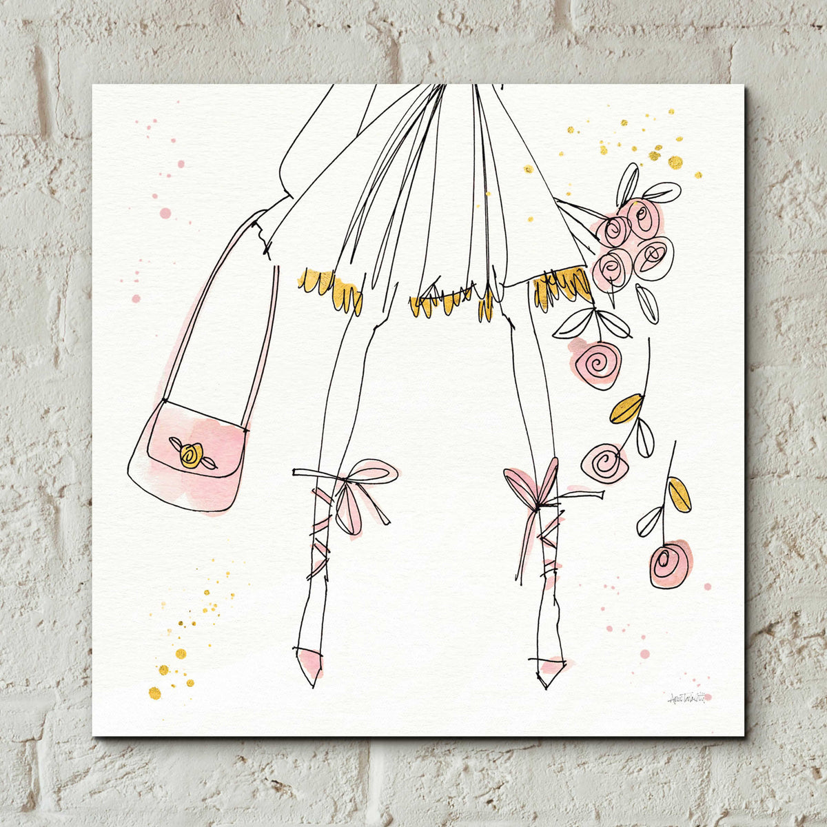Fashion Feet IV by Anne Tavoletti - 12x12 acrylic wall art in a room