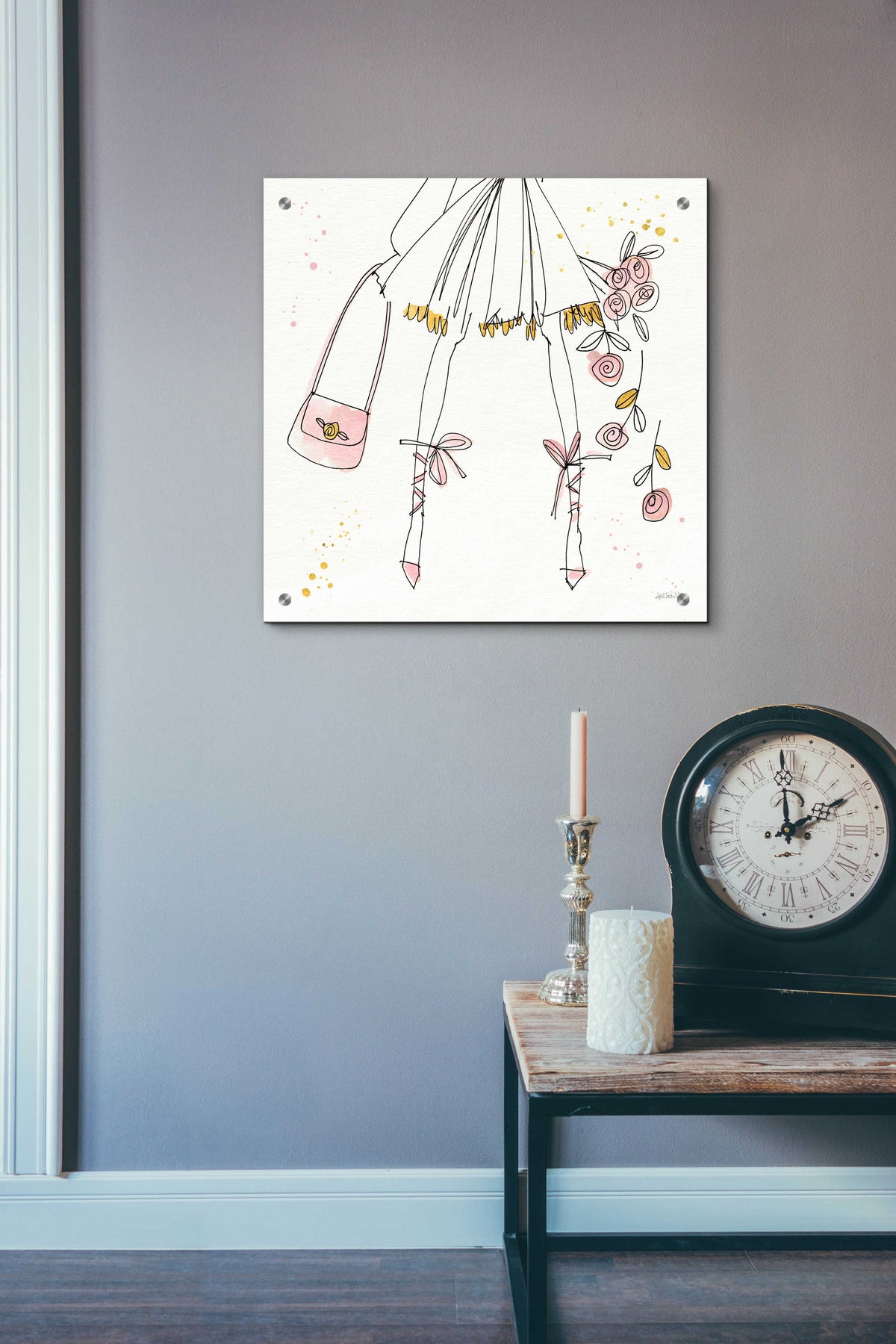Fashion Feet IV by Anne Tavoletti - 24x24 acrylic wall art in a room