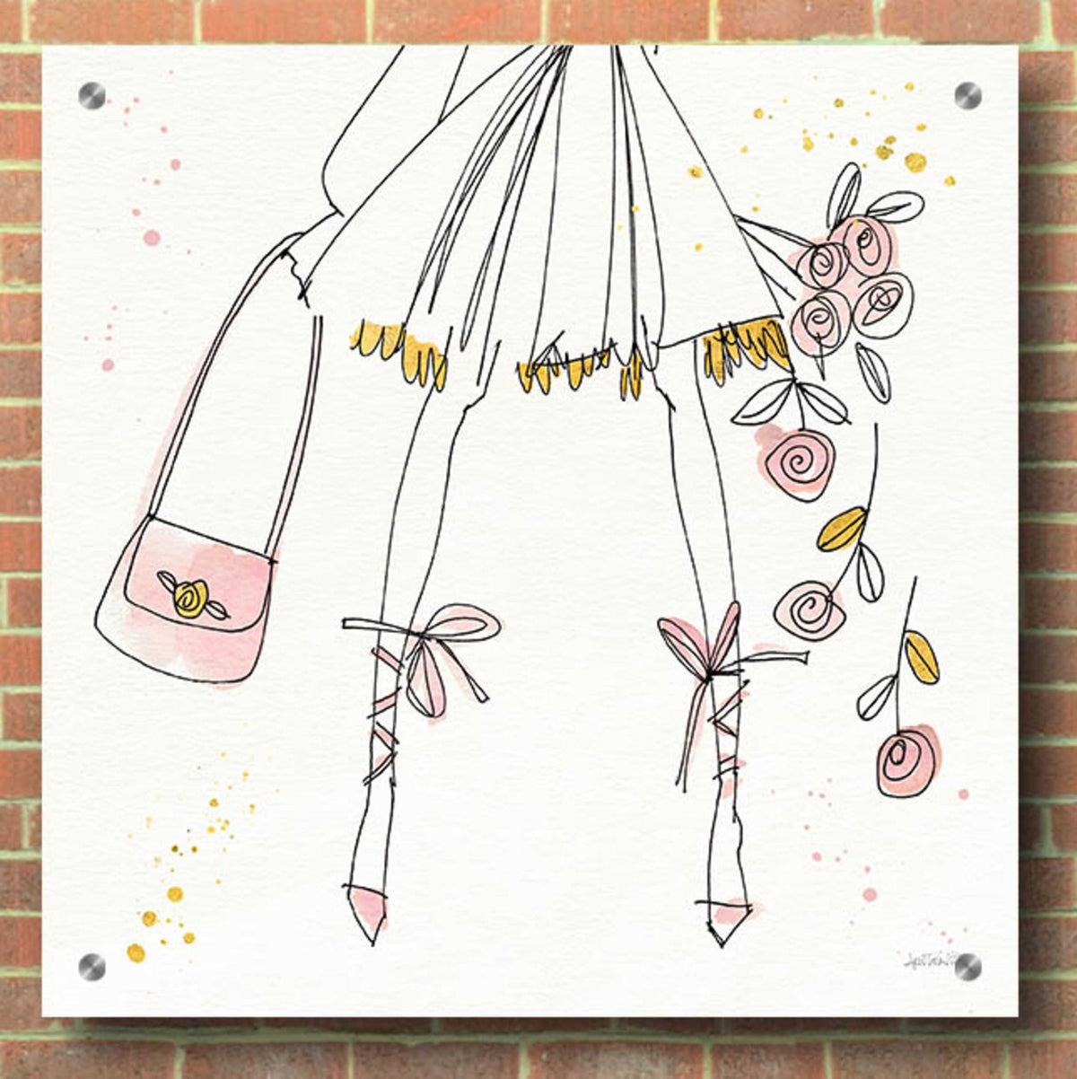Fashion Feet IV by Anne Tavoletti - 36x36 acrylic wall art in a room