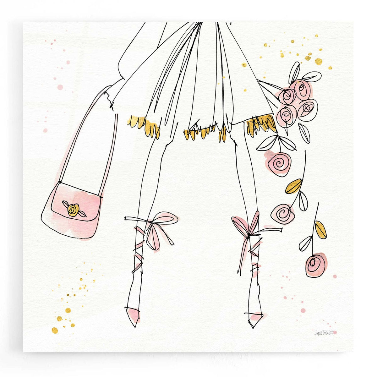 Fashion Feet IV by Anne Tavoletti acrylic glass wall art